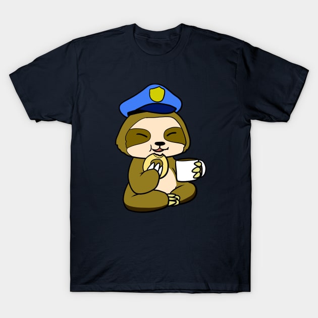 Sloth Cop T-Shirt by WildSloths